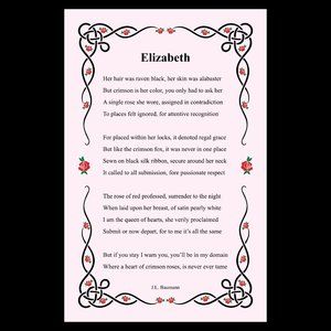 Elizabeth, the Sonnet.
